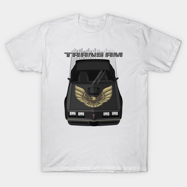Firebird Trans Am 79-81 - black and gold T-Shirt by V8social